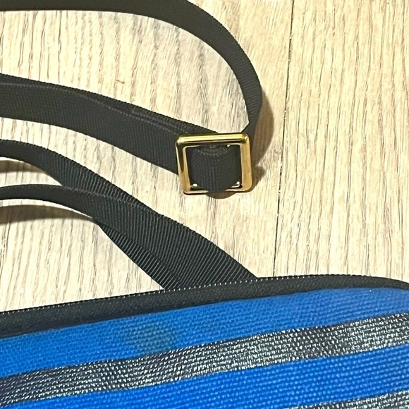 Rebecca Minkoff laptop case Black and Blue Striped 15" Sleeve Case Bag - Picture 9 of 11